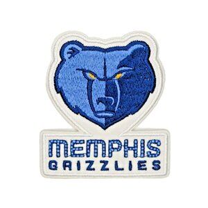 Memphis Grizzlies NBA Team Logo Embroidered 3in Iron / Sew-On Patch